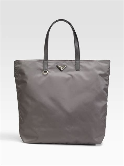 gray prada tote bag|prada nylon tote bag large.